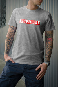 Le'preme Grey Mens T-Shirt