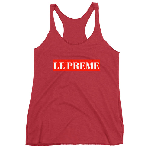 Le'preme Red Women's Racerback Tank