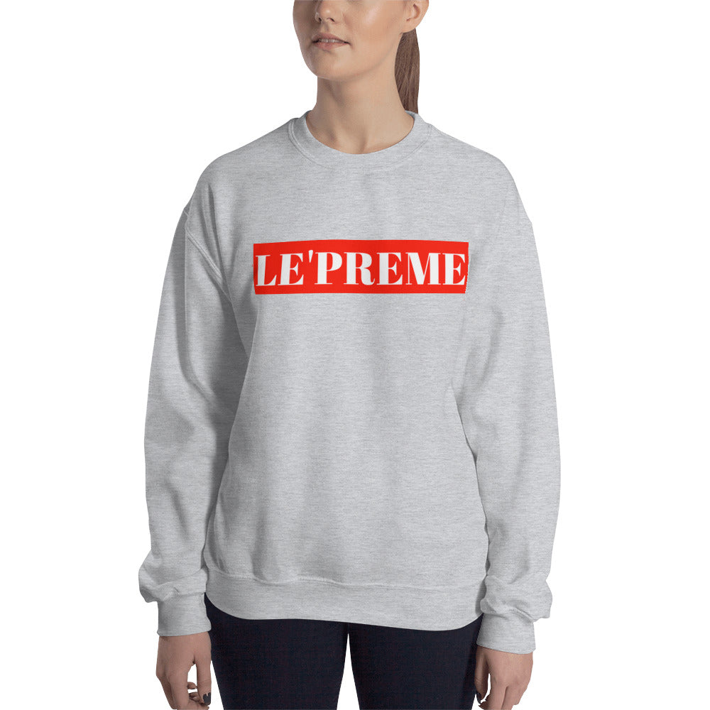 Le'preme Grey Womens Sweatshirt