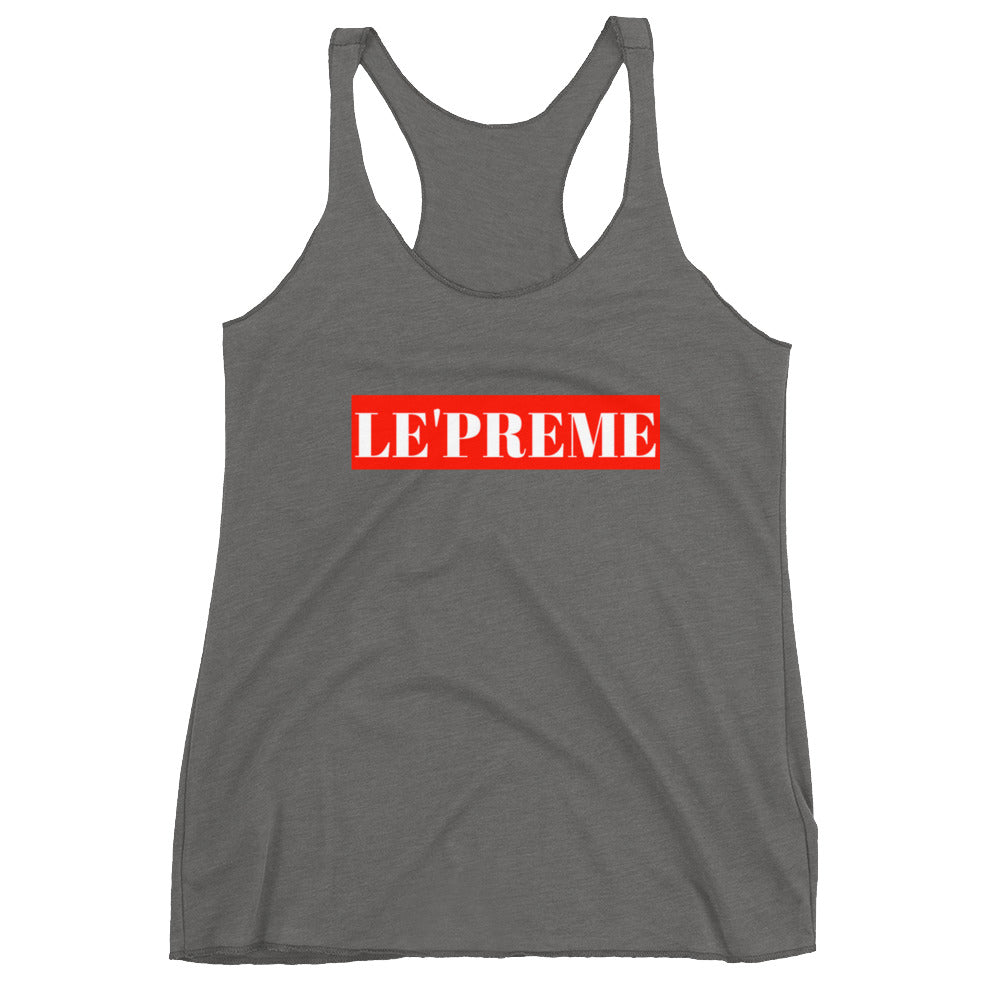 Le,Preme Grey Women's Racerback Tank