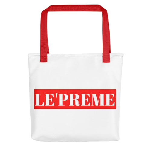 Le'preme Red Tote bag