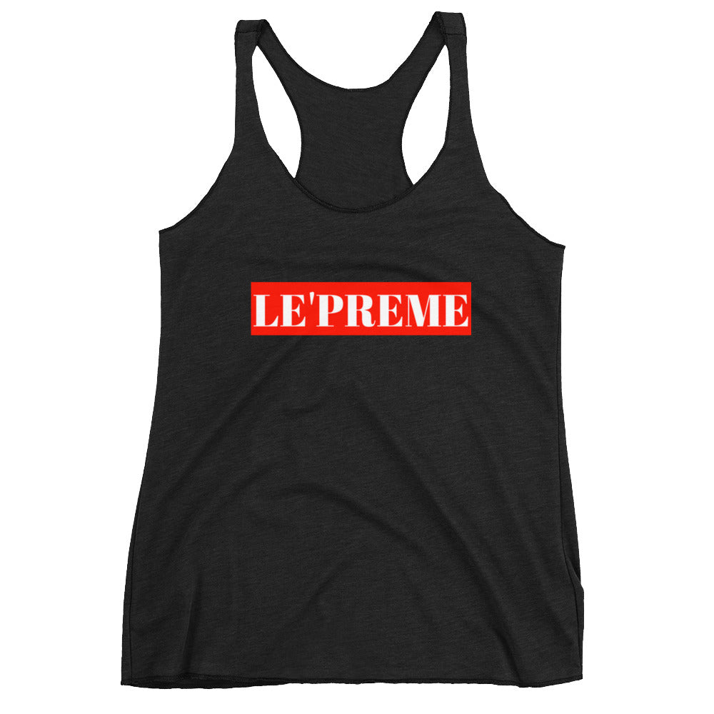 Le'preme Black Women's Racerback Tank