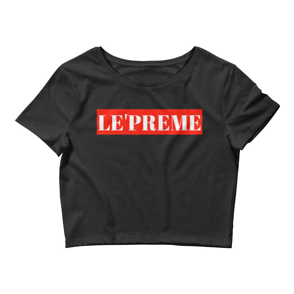 Le'preme Black Women’s Crop Top