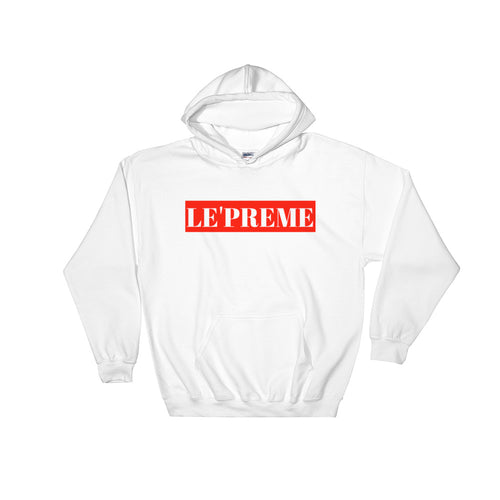 Le'preme White Hoodie